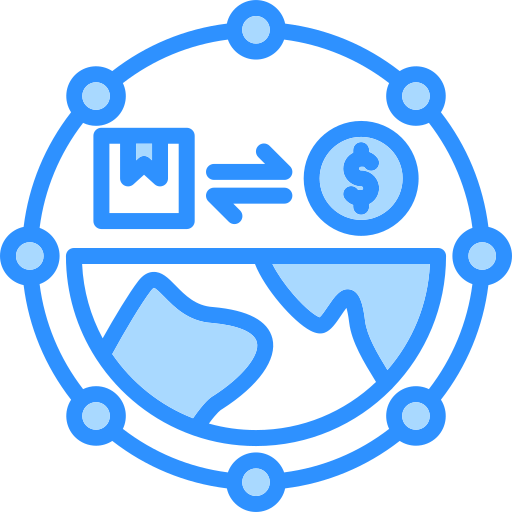 comercio global icono gratis