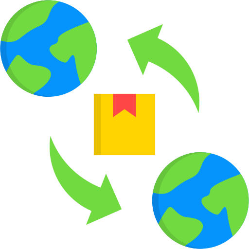 comercio internacional icono gratis