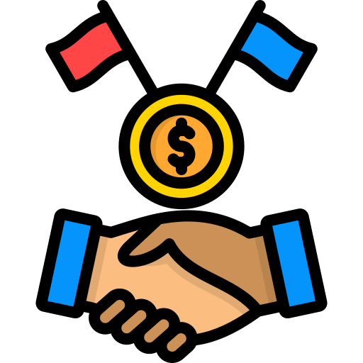 diplomacia económica icono gratis