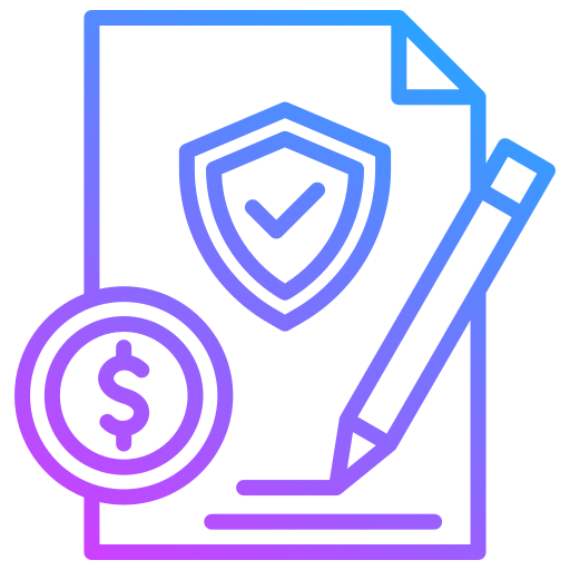 póliza de seguros icono gratis