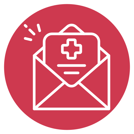 correo electrónico médico icono gratis