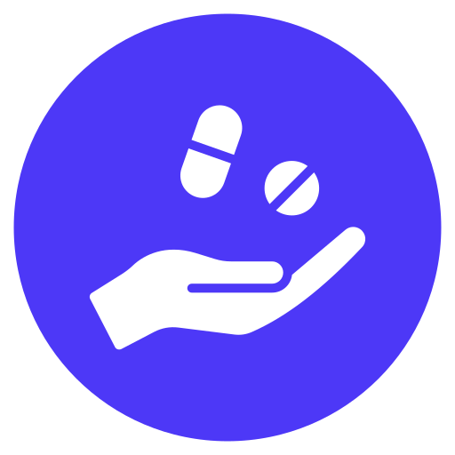 Medication free icon Medication free icon