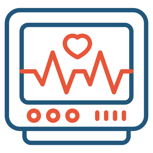 máquina de ecg icono gratis