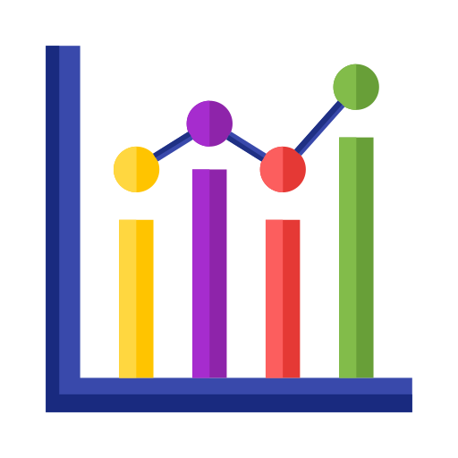 gráfico de barras icono gratis