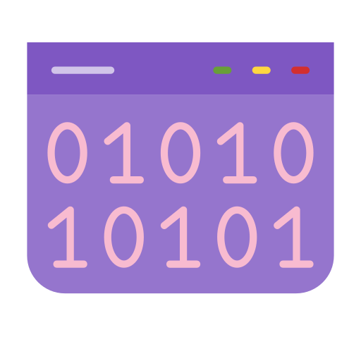 código binario icono gratis