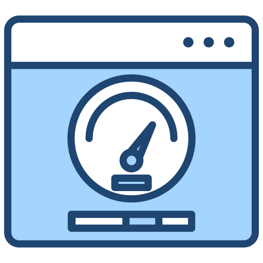 velocidad de la página icono gratis