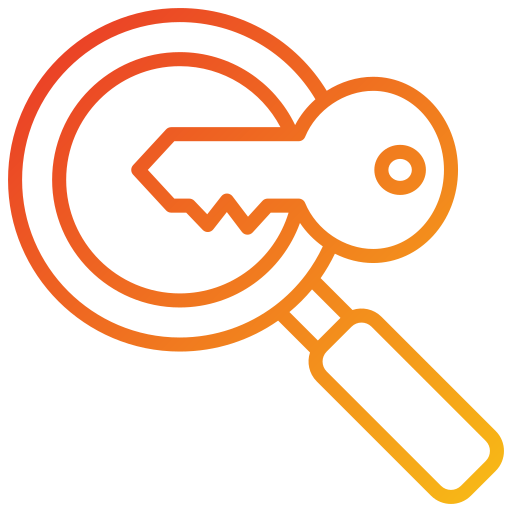 investigación de palabras clave icono gratis