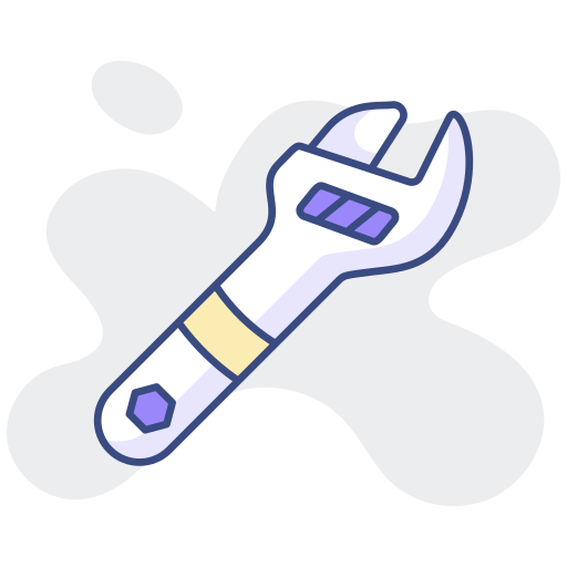 llave inglesa icono gratis