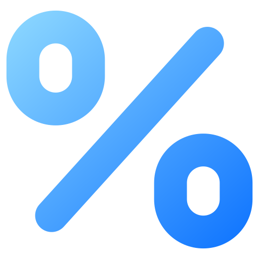 Percentage free icon