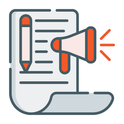 Copy writing free icon