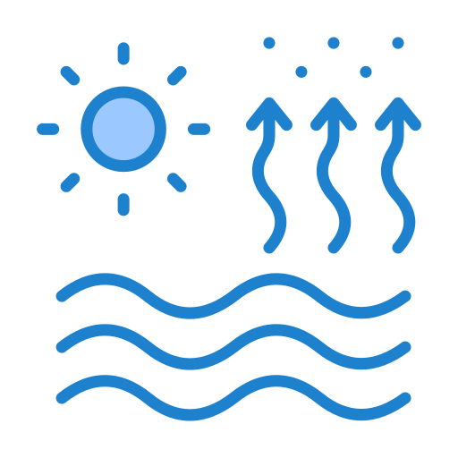 evaporación icono gratis