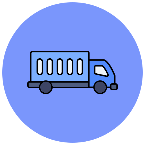 camión de carga icono gratis