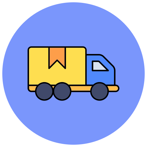 camión de reparto icono gratis