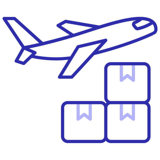 avión de carga icono gratis