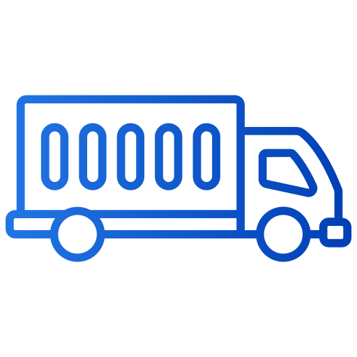 camión de carga icono gratis