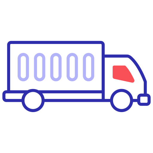 camión de carga icono gratis