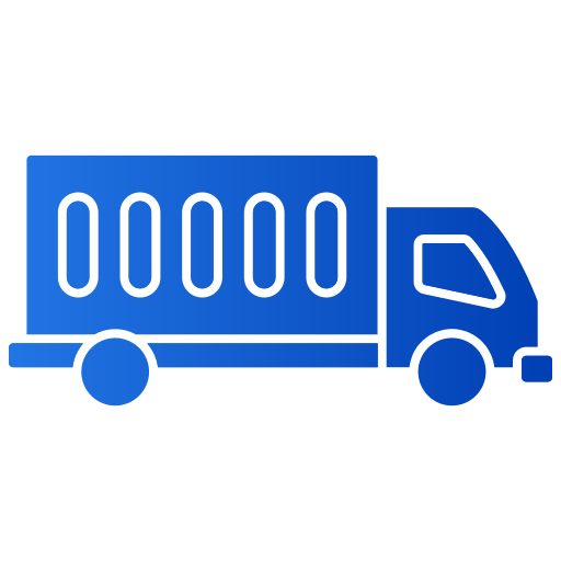 camión de carga icono gratis