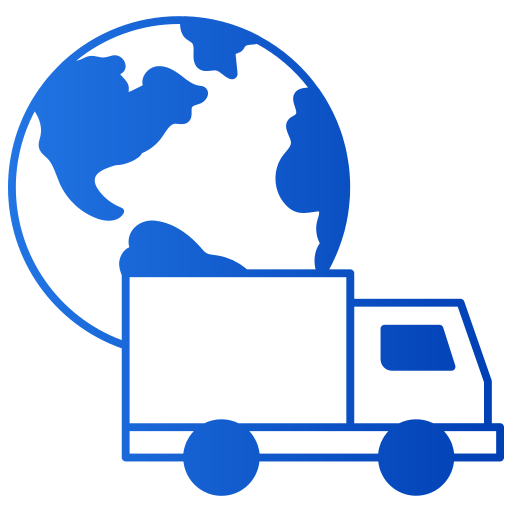 logística global icono gratis