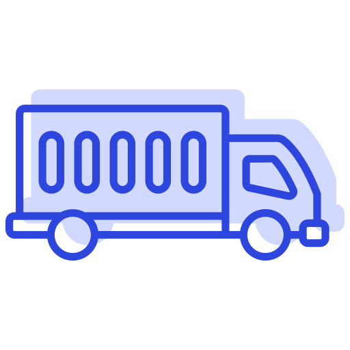 camión de carga icono gratis