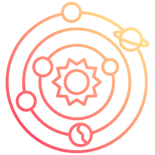 radiación cósmica icono gratis