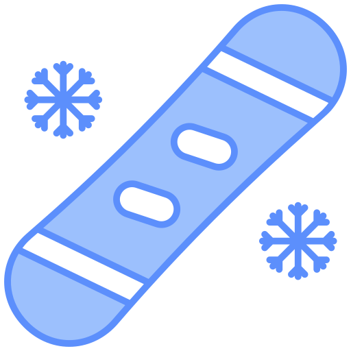 tabla de snowboard icono gratis