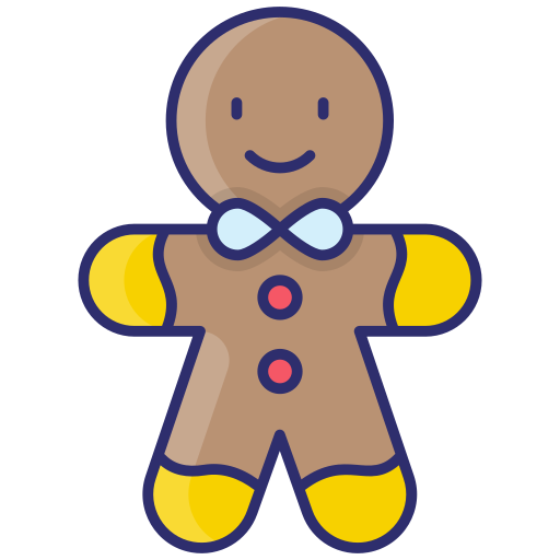 hombre de jengibre icono gratis