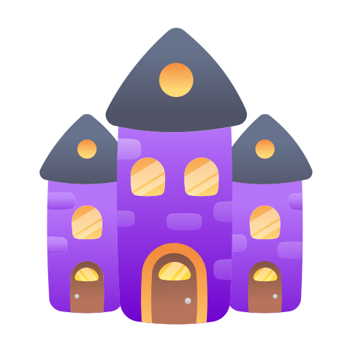 casa de halloween icono gratis