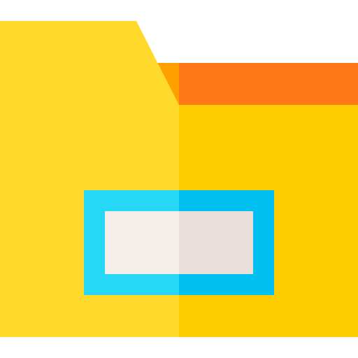 Folder Basic Straight Flat icon