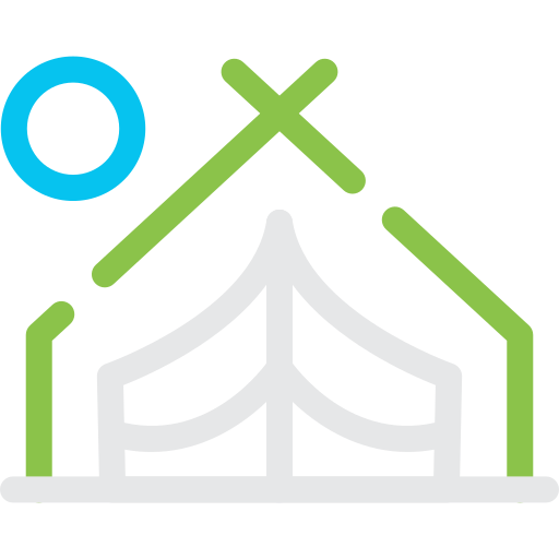 cámping icono gratis