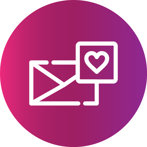 carta de amor grátis ícone