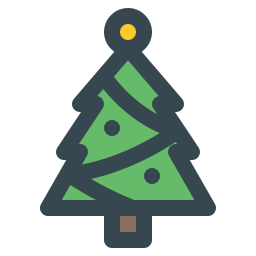 árbol de navidad icono gratis