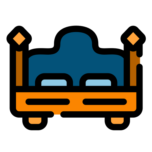 cama doble icono gratis
