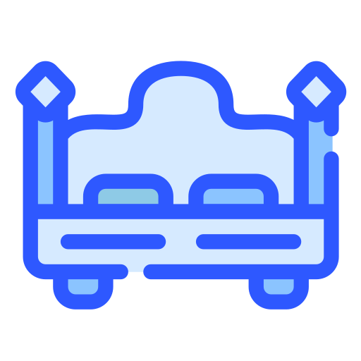 cama doble icono gratis