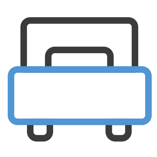 cama individual icono gratis