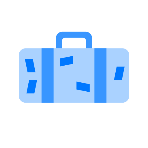 bolsa de viaje icono gratis