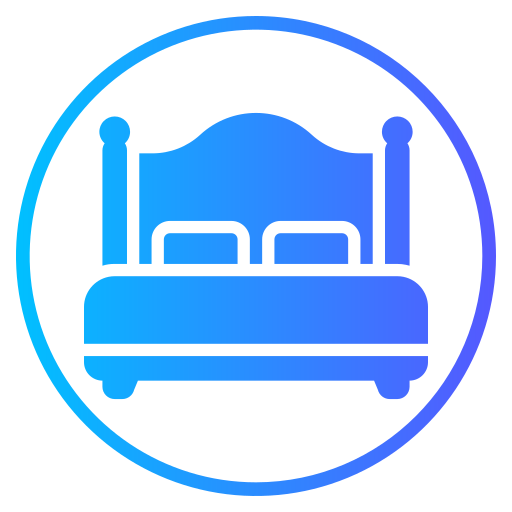 Double bed free icon Double bed free icon
