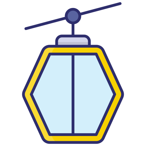 cabina del teleférico icono gratis