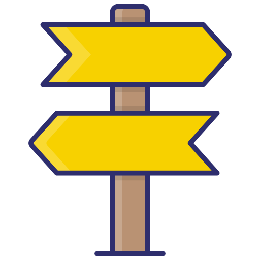 señal direccional icono gratis