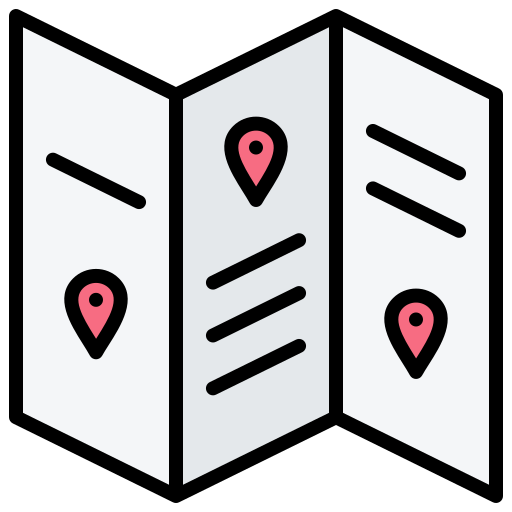 guía de viaje icono gratis