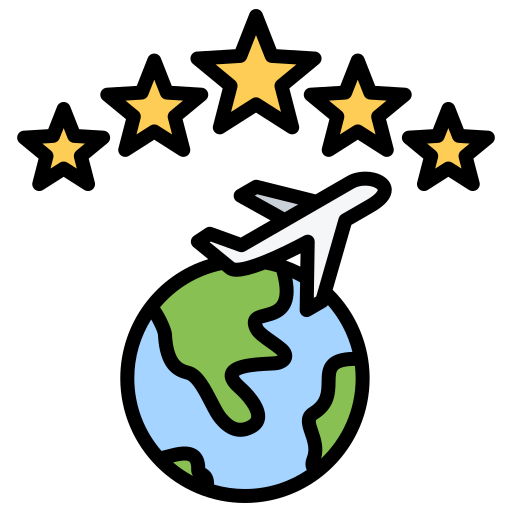 viajes de lujo icono gratis