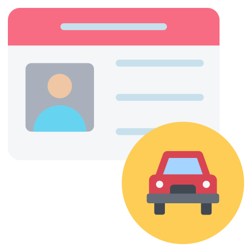 licencia de conducir icono gratis