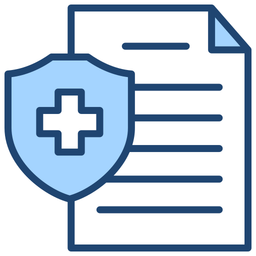 Медицинская страховка бесплатно иконка