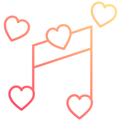me encanta la musica icono gratis