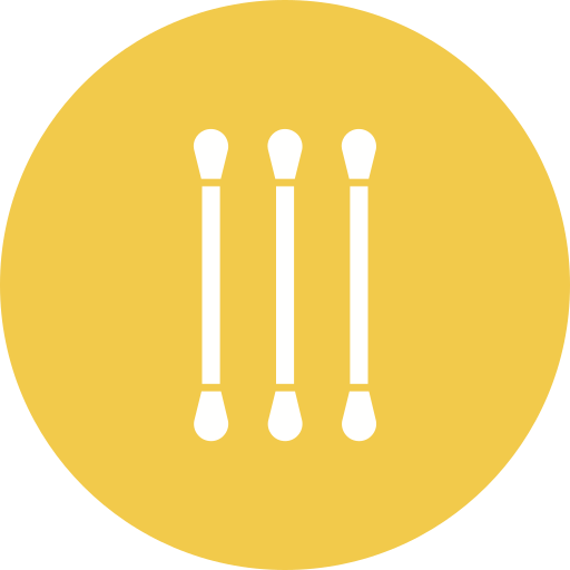 bastoncillo de algodón icono gratis