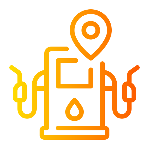 estación de combustible icono gratis