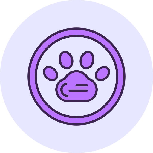 pata de mascota icono gratis