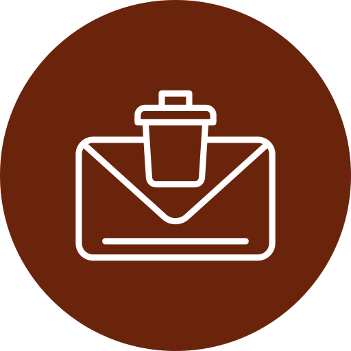 eliminar correo electrónico icono gratis