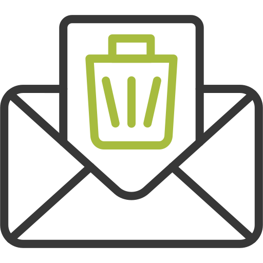 eliminar correo electrónico icono gratis