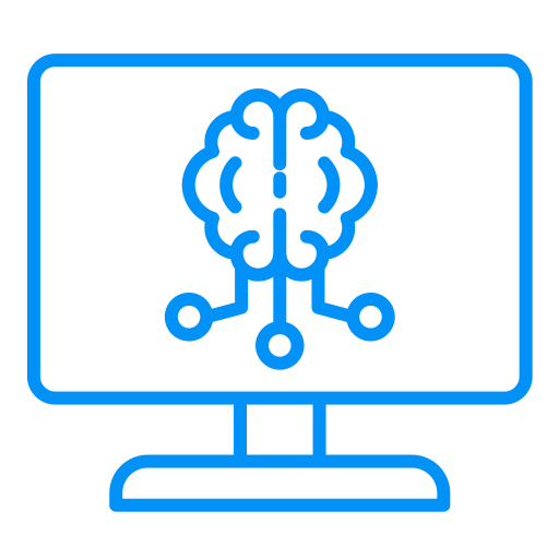 aprendizaje automático icono gratis