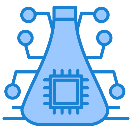 investigación de inteligencia artificial icono gratis